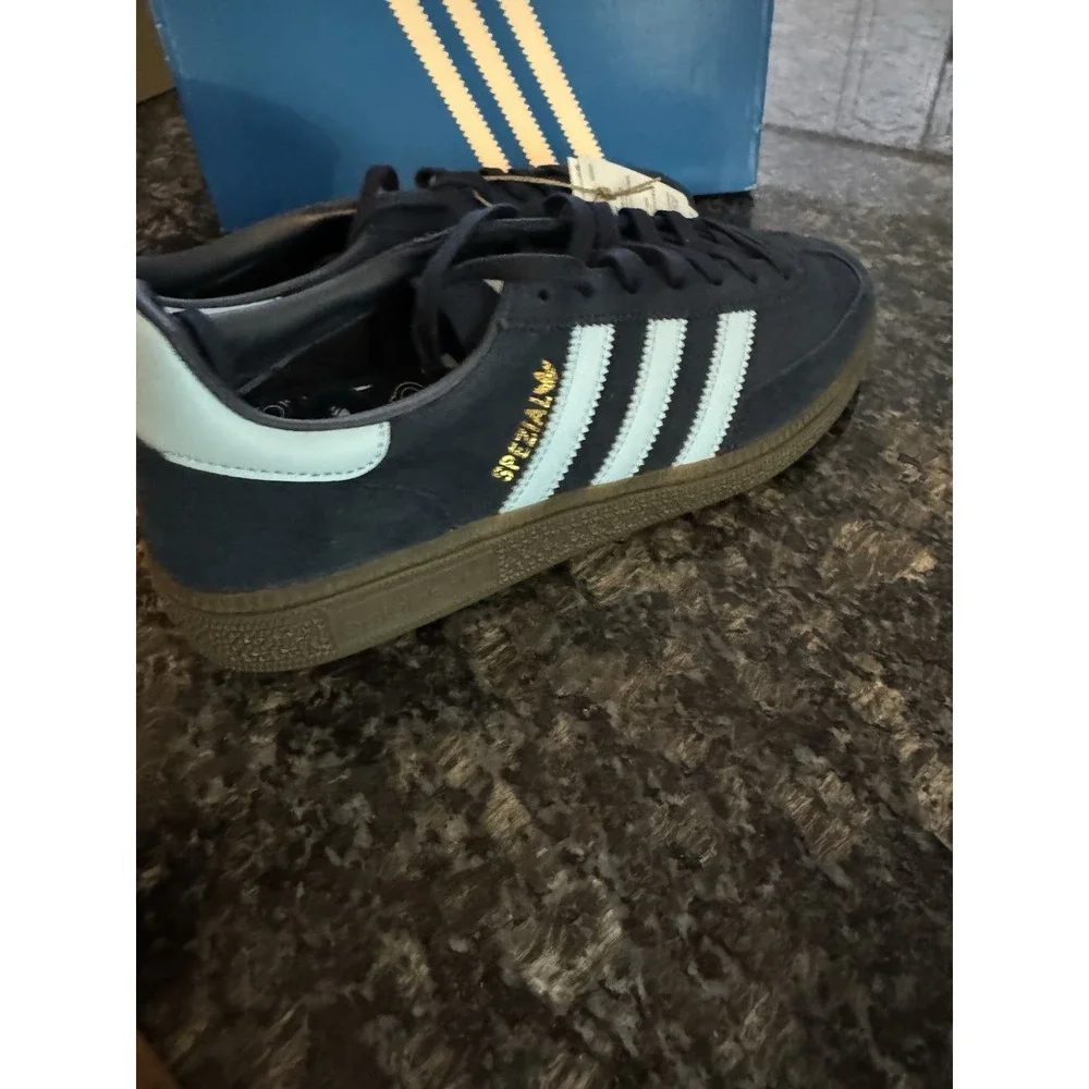 adidas Handball Spezial J Collegiate Navy Clear‎ Sky IH8011 Shoes Sneaker Sz 7
